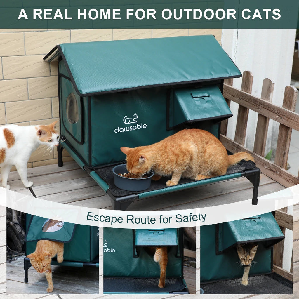2025 Porch Roof Heated Cat House