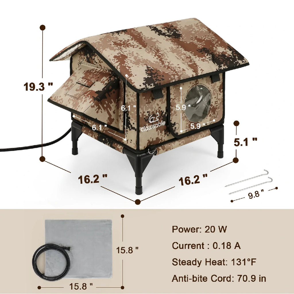 2025 Solo Roof Heated Cat House